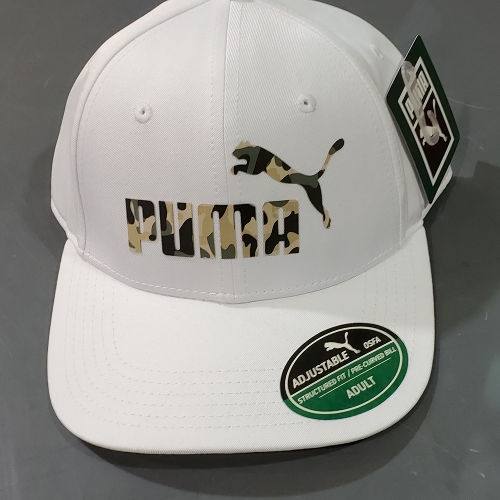 PUMA White Camo Cap